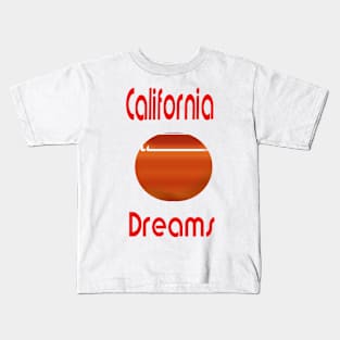 California Dreams Red sun Kids T-Shirt